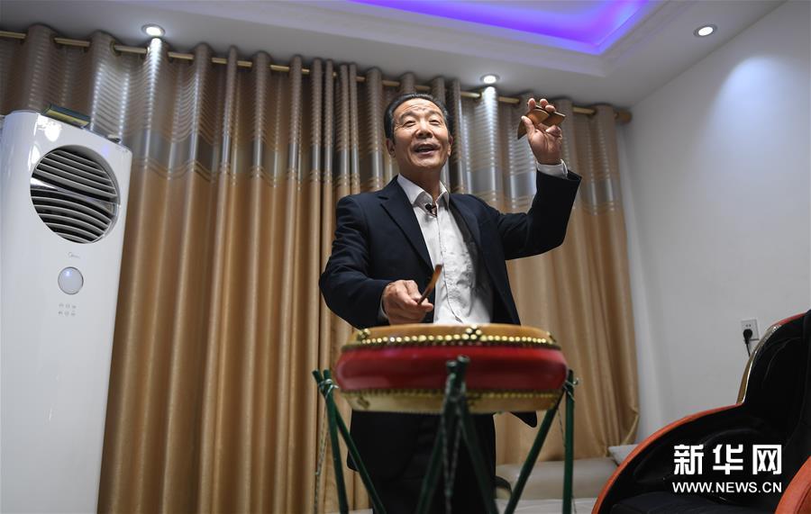 （文化）（1）江苏宿迁：&ldquo;60后&rdquo;艺人直播弘扬传统文化