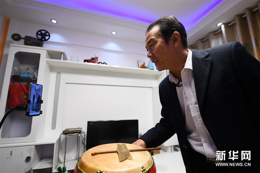 （文化）（3）江苏宿迁：&ldquo;60后&rdquo;艺人直播弘扬传统文化